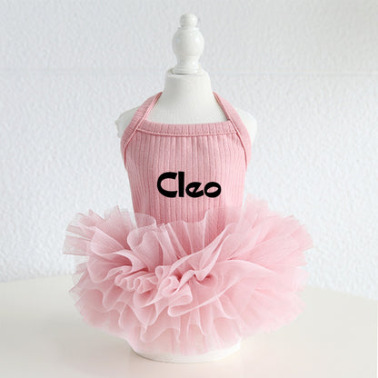 Personalisiertes Haustier-Tutu-Kleid mit Namen | inCloth40