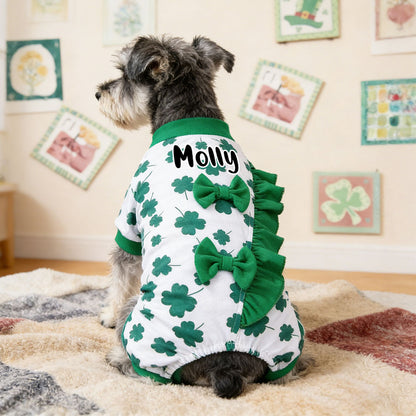 Personalisierter St. Patrick's Day Jumpsuit für Haustiere | inCloth10