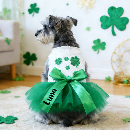 Personalisiertes Glücks-St.-Patricks-Day-Kleid für Haustiere | inCloth11