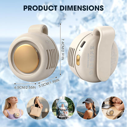 Tragbarer geräuschloser Mini-Ventilator ohne Flügel mit Clip