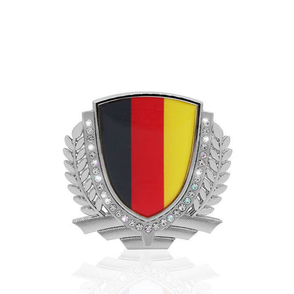 Heißer Verkauf 🎉50 % RABATT🎉3D Weizenohr Diamant Metall Kreativer Autoaufkleber