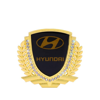 Heißer Verkauf 🎉50 % RABATT🎉3D Weizenohr Diamant Metall Kreativer Autoaufkleber